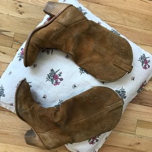 Classic Texas Cowboy Boots - light brown-